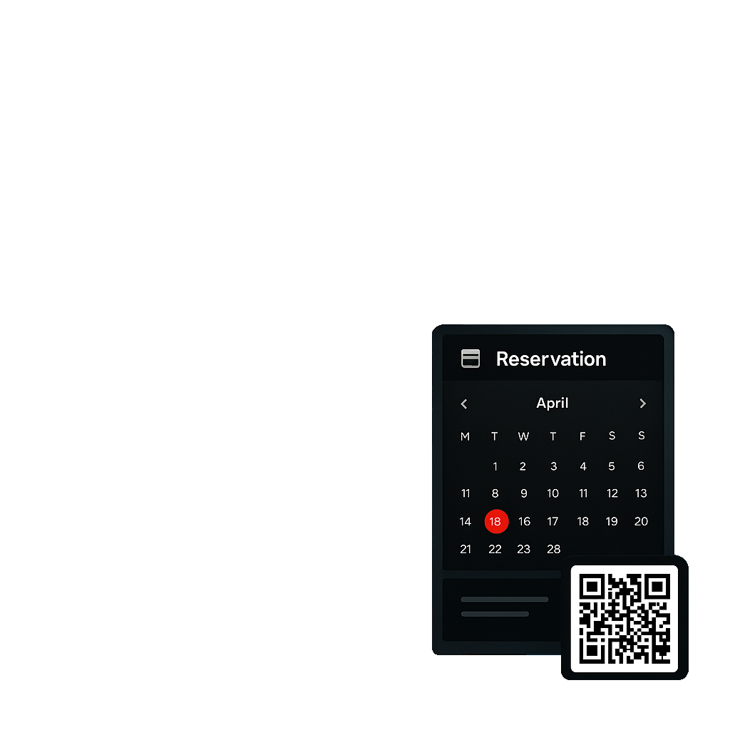 Calendrier de réservation Enlistia ROOM pour escape games et expériences immersives