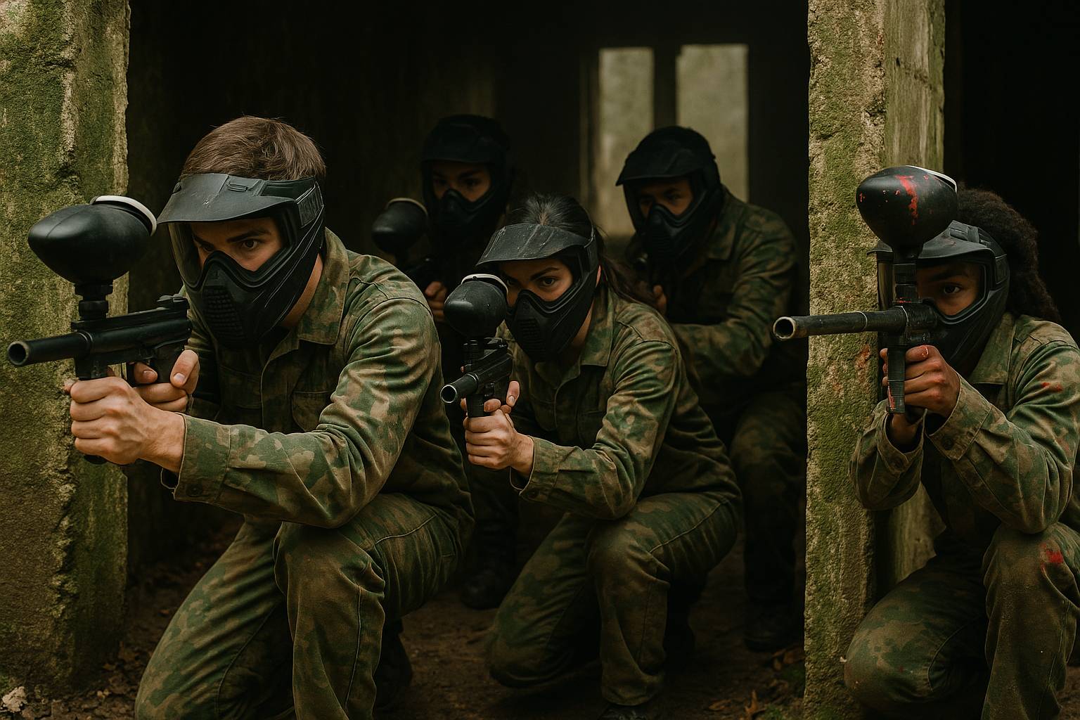 Jeu de Paintball intense, organisé via Enlistia